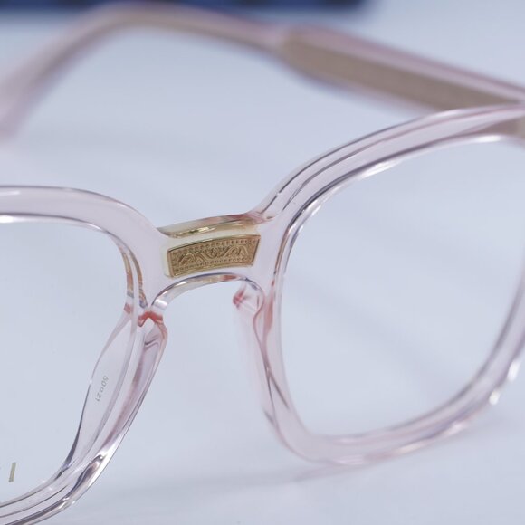 Gucci GG0184O 013 Square Eyeglasses - Transparent Pink 50mm - Picture 6 of 12